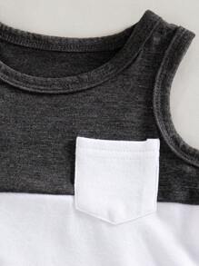 3 Stück/Set Baby Jungen weiche atmungsaktive ärmellose Lässig Weste, Sommer Jungen Tank Top Set