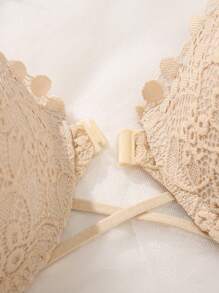 SHEIN 3pcs/Set Strapless Front Closure Push Up Bra With Underwire For Small Bust, Includes Detachable Invisible Shoulder Straps - Multicolor - View 5