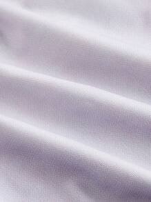 SHEIN MOD Trang phục hai mảnh dành cho phụ nữ mặc hàng ngày - Màu tím - Xem 5