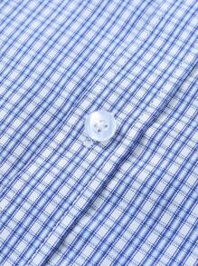 Manfinity Mode Camisa de manga larga a cuadros de uso diario y casual para hombres
