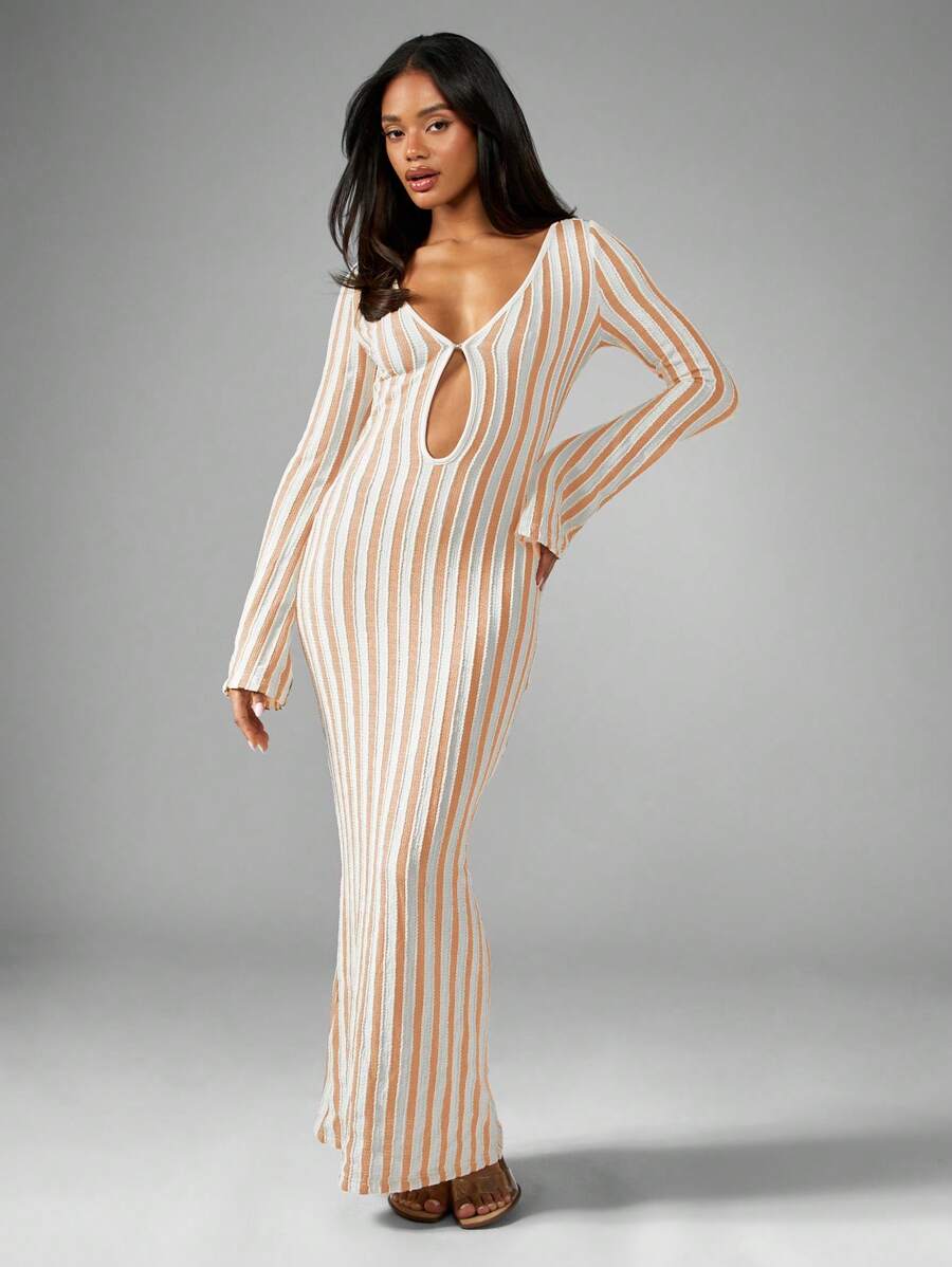 long drape sleeve dress Jovani - 46739