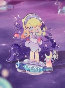 Pop Mart Azura X SHEIN 色彩鲜艳可爱的亚克力人物支架，装饰你的办公桌，创意桌面装饰