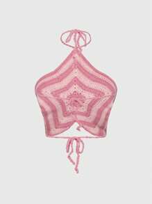 ROMWE Damen Häkelweste mit Seestern und Pentagramm Motiv für den Strandurlaub