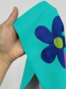 Maweii 大码女式圆领盖袖夏季连衣裙 - 薄荷藍 - 查看 7