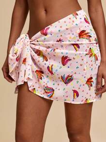 Travachic Damen Bunte Zufallsprint Strandkleid, für Strände - Verschiedenfarbig - Übersicht 6