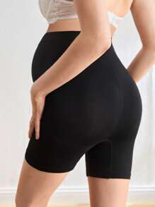 BloomMama Pregnant Women Plain High Waist Casual Shorts & Underwear