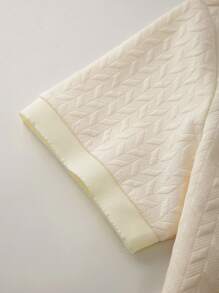 EGENSIO Men's Casual Sports Letter Print Button Half-Placket Polo Shirt - Apricot - View 4