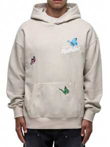 Good for Nothing Flight Washed Stone Hoodie - Stone - View 1