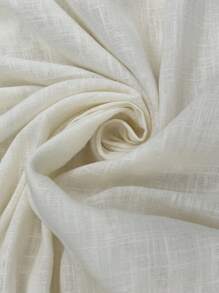 SHEIN 1件纯色刺绣领孕妇连衣裙，长袖白色女式连衣裙，女士短款连衣裙，夏季工作连衣裙，波西米亚风孕妇连衣裙，女士孕妇连衣裙，夏季孕妇连衣裙，白色波西米亚风连衣裙，孕妇度假连衣裙，刺绣孕妇连衣裙 - 白色 - 查看 5