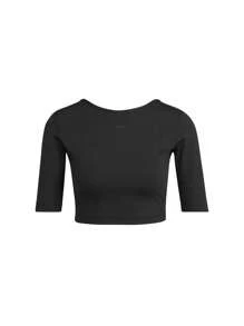 Adidas W STU OPEN B T T-SHIRTS - Black - View 1