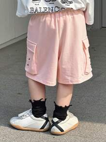 DAZY 男童休闲短裤 - 粉色 - 查看 5