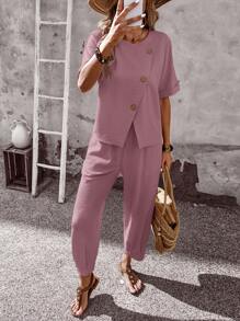 EMERY ROSE 女士夏季服装 度假服装 女士度假服装 女士乡村音乐会服装 度假两件套 狂欢服装 节日音乐会服装 女士两件套 夏季套装 女士服装 20 世纪 60 年代夏季服装 欧洲夏季女士两件套服装 - 紫色 - 查看 11