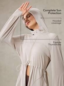 Veste de protection solaire pour femmes anti-UV UPF50+ à séchage rapide avec poches latérales, pour un usage quotidien et décontracté