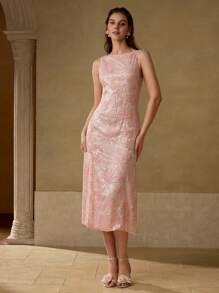 MOTF PREMIUM VÁY DẠ HỘI THÊU SEQUIN TƯƠNG PHẢN - Nhiều màu - Xem 4