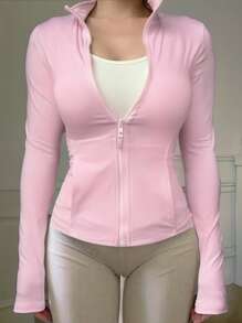DAZY Chaqueta abierta informal de mujer de punto, ajuste regular para primavera