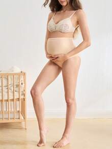 BloomMama 2 Packs Maternity High Waisted Underwear Pregnancy Soft Hipster Panties Over Bump