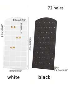 SHEIN 2 件 72 孔耳环收纳盒，耳环展示架，耳环架可容纳 36 对，耳环挂钩耳环展示收纳架用于珠宝展示 - 彩色 - 查看 6