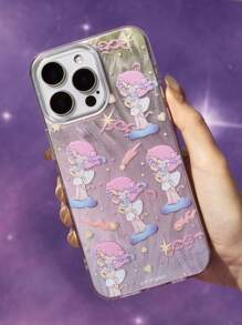 Pop Mart Azura X SHEIN Durable And Fashionable Fun Mobile Phone Case - Cartoon Pattern Protective Cover Design, Compatible With IPhone - Multicolor - View 2