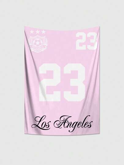 Grunge Punk 1pc Jersey Number Pattern Tapestry, Suitable For Living Room & Bedroom