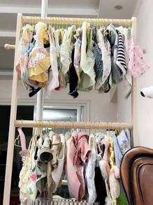 10pcs/Set Hangers, Gold Mini Hangers, Metal Small Hangers, Teddy Dogs, Cats, Puppets, Dolls, Pet Store Clothes Support - Gold - View 5