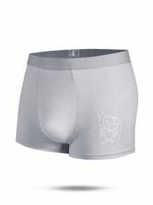 Men's Simple Printed Casual Boxer Briefs , 5 Pcs - Multicolor - View 18