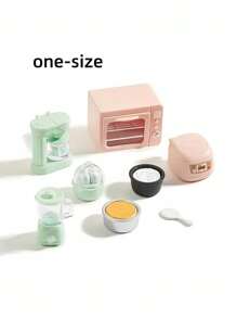 Miniature Kitchen Model Set Tiny Oven Rice Cooker Coffee Maker Juicer Realistic Mini Appliances Collectibles Dollhouse Decor Craft Kit For Adults Display Retro Home Decoration