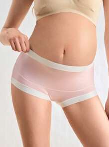 BloomMama 2 Packs Maternity High Waist Underwear Brief Pregnancy Soft Hipster Panties Over Bump - Multicolor - View 3