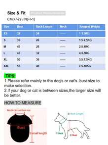 春夏季宠物服饰及用品，适用于泰迪、比熊犬、博美犬等犬猫。特色包括可爱的爱心主题狗狗服装。