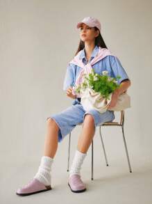 Solecia Women's Casual Versatile Simple Backless Flat Shoes - Baby Pink - View 11