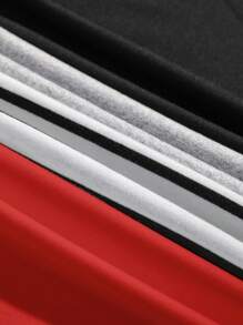 SHEIN EZwear 4件套女士休闲上衣套装，黑色碎花、灰色、红色、黑白条纹，修身、性感、百搭，夏季返校季 - 彩色 - 查看 5