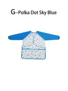Multicolor Artist Grade Reverse Painting Apron Long Sleeve Waterproof Art Smock Adjustable Straps Studio Painting Protective Gear Stain Resistant Fabric Crafting Apparel Art Class Essentials