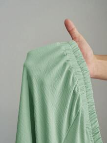 Slaydiva 2025 新款休闲度假风格适合春夏季，杏色百搭生日派对约会日常穿着简约基本通勤性感街头风格女式单肩衬衫 - 时尚不对称下摆纯色长款 T 恤 - 休闲度假和郊游上衣和阔腿裤套装 - 大码/秋季女装/大码夏装/七月四日/七月四日女装/Y2K/街头服饰女装/乡村/海滩/俱乐部/教师/亚麻/街头服饰/欧洲夏季/女士夏季服装/女士时尚服装/女士两件套