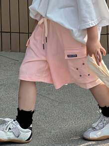 DAZY 男童休闲短裤 - 粉色 - 查看 1