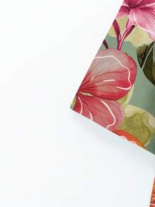 EMERY ROSE Áo thun VCAY Floral Casual Plus Size, Thích hợp cho kỳ nghỉ hè - màu xanh lá - Xem 4