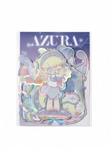 Pop Mart Azura X SHEIN 25pcs Cartoon-Themed Shiny And Colorful Stickers Designed For Students, Children, Teenagers, Women And Men. Suitable For Notebooks, Diaries, Handmade Decorations And Similar Purposes. In Addition, It Can Also Be Used As A Personalized Decoration On Skateboards, Laptops And Luggage. It Uses Removable Glue And Will Not Easily Leave Residue After Tearing Off,Tears