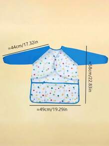 Multicolor Artist Grade Reverse Painting Apron Long Sleeve Waterproof Art Smock Adjustable Straps Studio Painting Protective Gear Stain Resistant Fabric Crafting Apparel Art Class Essentials