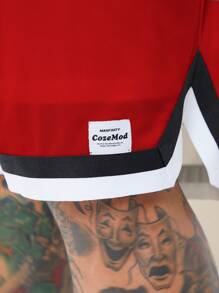 EASEVO Plus Size Men's Casual Drawstring Waist Loose Straight Leg Knit Shorts, Suitable For Summer Everyday Wear