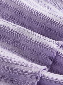 SHEIN MOD Váy hai dây xếp nếp hoa dễ thương lãng mạn màu hoa oải hương, váy suông phong cách vườn, ngày lễ, dã ngoại, đêm hẹn hò, phong cách Boho - Màu Lilac Tím - Xem 4