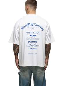Good for Nothing Oversized Destination White T-Shirt - White - View 2