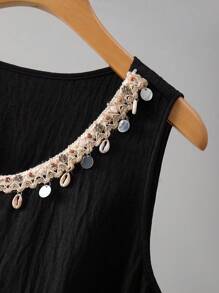 Regalyn Conjunto de vacaciones de top tipo camiseta con volantes y falda para mujer de talla grande