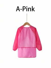 Multicolor Artist Grade Reverse Painting Apron Long Sleeve Waterproof Art Smock Adjustable Straps Studio Painting Protective Gear Stain Resistant Fabric Crafting Apparel Art Class Essentials