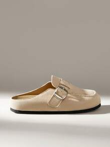 Solecia 女式可调节扣式休闲平底乐福鞋