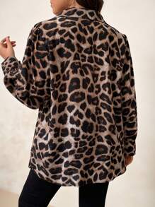 SHEIN Clasi Shirt mit Leopard Muster