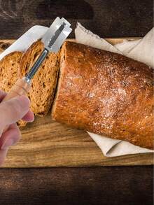 7 Stücke Edelstahl Brotmesser, französisches Baguette Brotmesser, multifunktionales Teigspaltewerkzeug, zum Backen verwendet