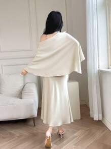 Modelyn 女士日常两件套服装 - 杏色 - 查看 2