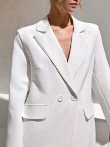 CLARA VERO Chaquetas tipo blazer de mujer con botones de unicolor