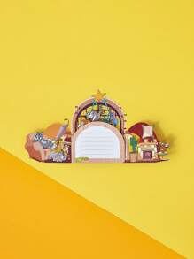 TOM & JERRY X SHEIN Cartoon Pattern Fashionable Cute Pop-Up Greeting Card