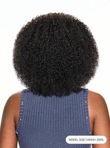 Density Pro 200% Density Kinky Curly Headband Bob Wigs Human Hair Curly Wig Machine Made Put On And Go Glueles Wigs For Daily Use