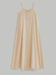 Airaco Women's Solid Color Casual Versatile Long Strap Dress, Summer - Multicolor - View 2