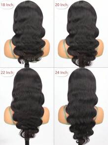 Body Wave U Part Wig Natural Human Hair Wig For Women None Lace Front Wig Middle U Shape - SNatural - View 5